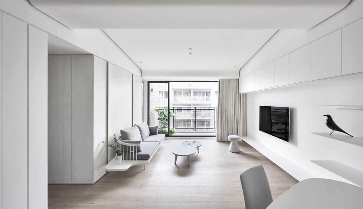 Thiết kế nội thất phòng khách với phong cách tối giản cực kì được ưa chuộng hiện nay