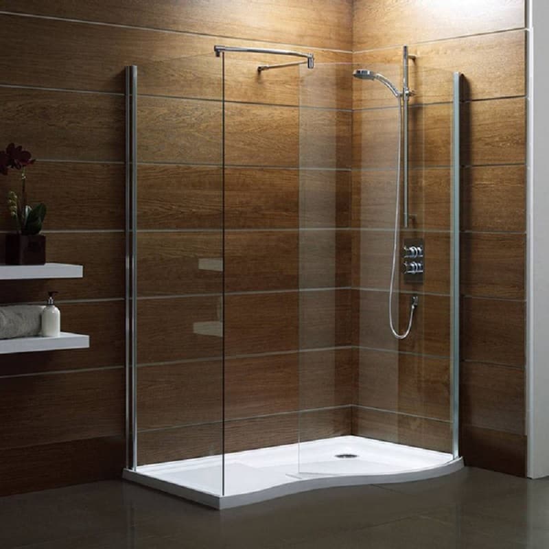 Phòng tắm vách kính được làm từ kính cường lực siêu chắc và siêu bền cho nhà tắm có độ bền rất cao