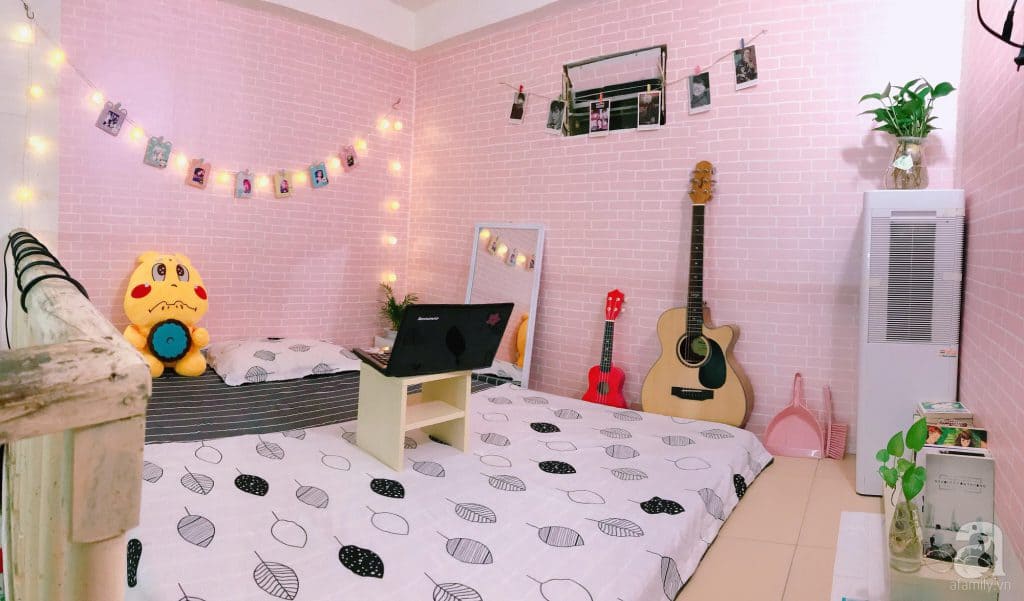 Những ý tưởng trang trí phòng trọ bằng giấy dán tường